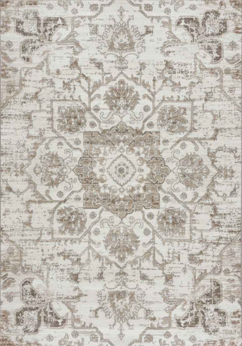 Alfombra Cadence Vintage estilo suroeste color crema (SIN IMAGEN NI VÍDEO)