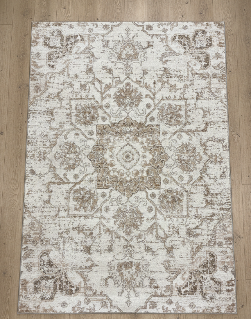 Alfombra Cadence Vintage estilo suroeste color crema (SIN IMAGEN NI VÍDEO)