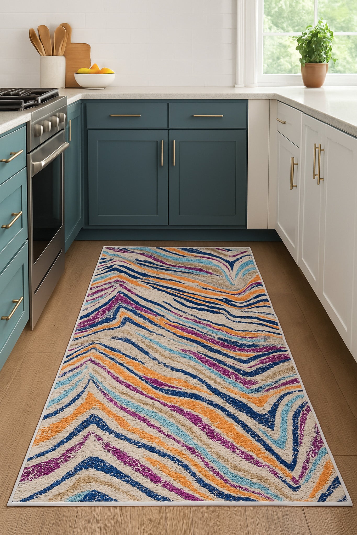 Alfombra Savannah Boho Zebra Beige