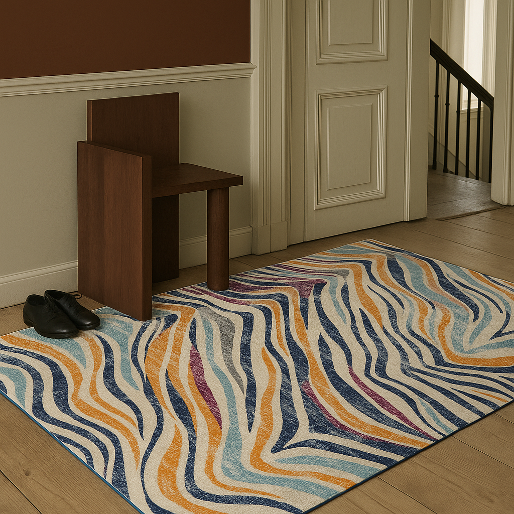 Alfombra Savannah Boho Zebra Beige