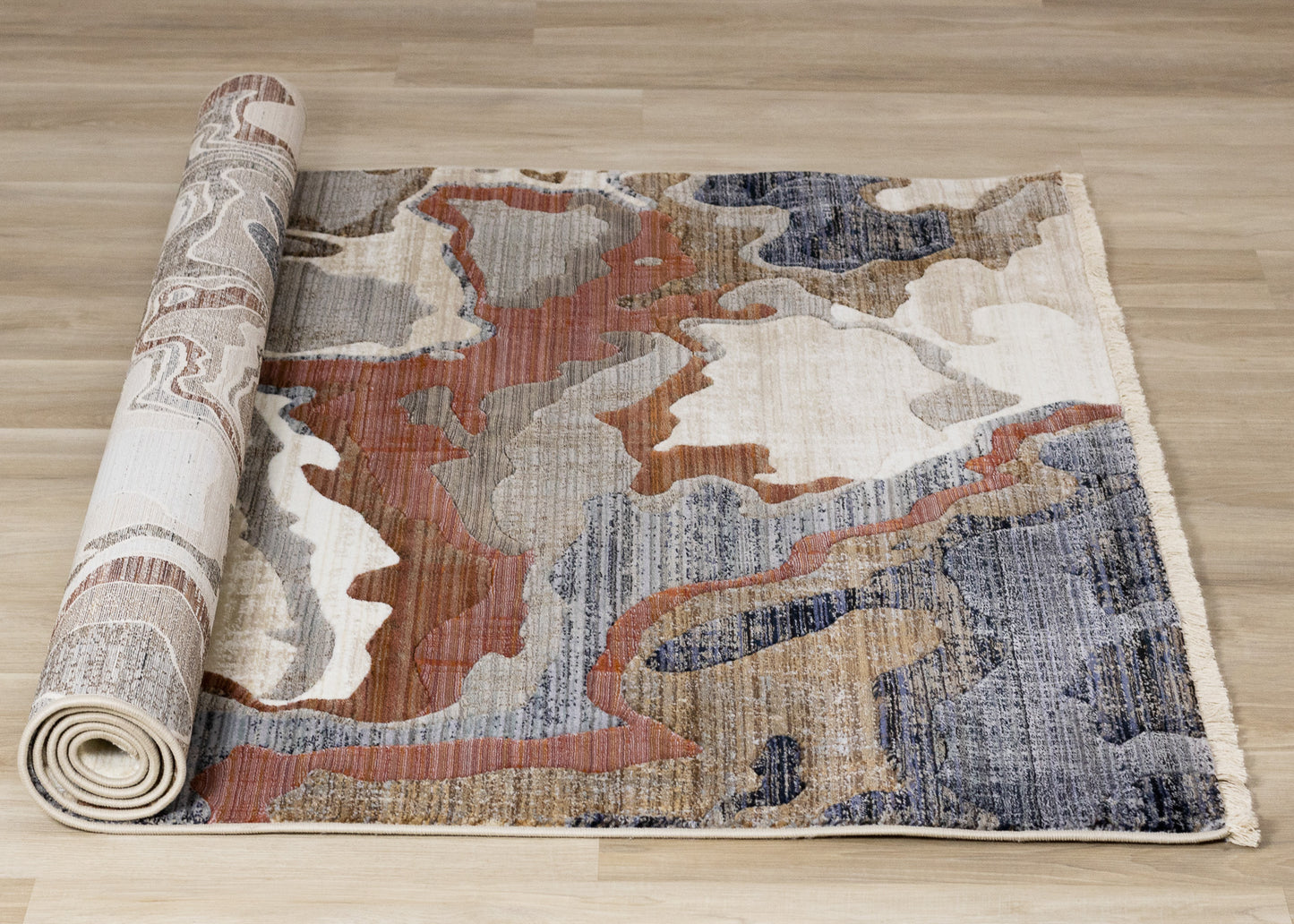 Contemporary Organic Beige Area Rug