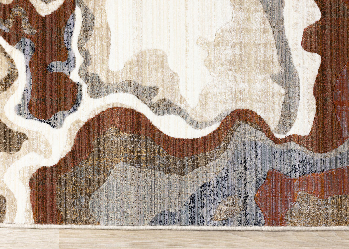 Contemporary Organic Beige Area Rug