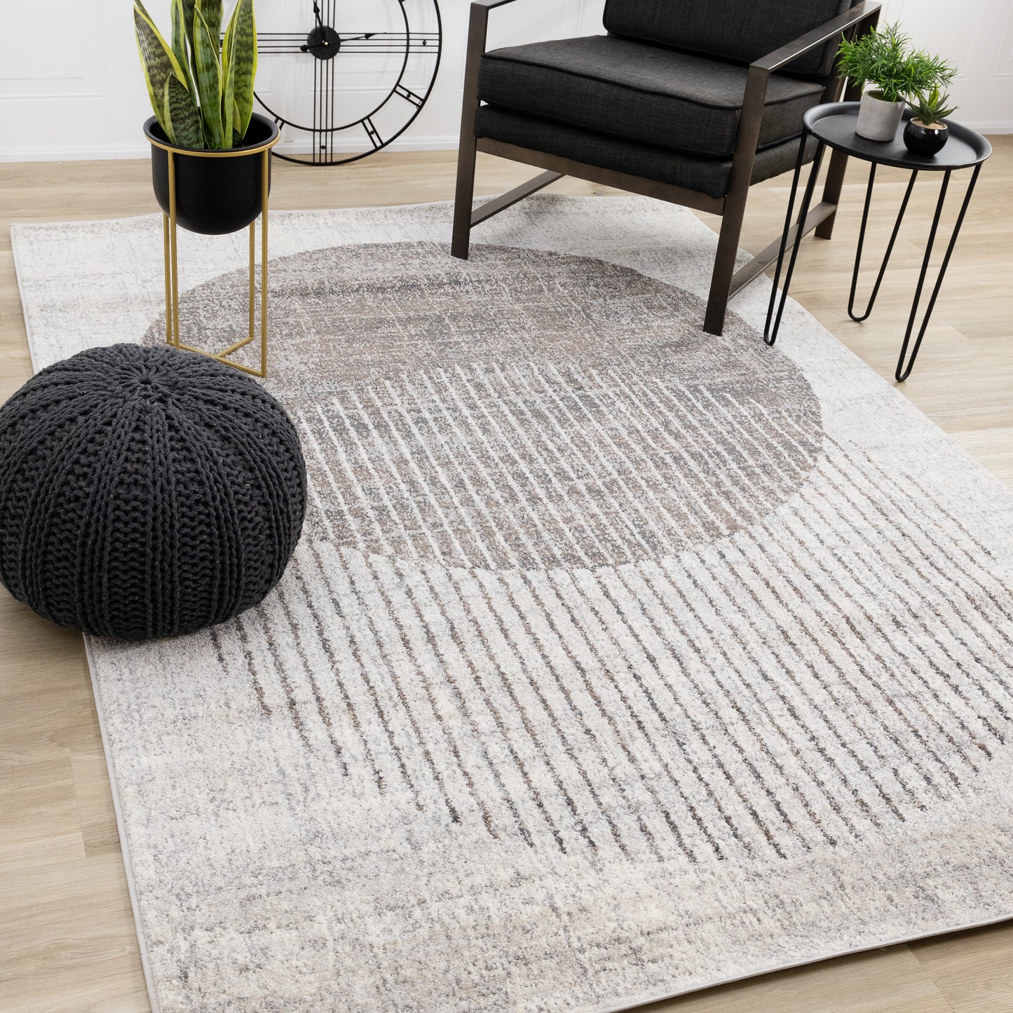 Alfombra gris desgastada Art