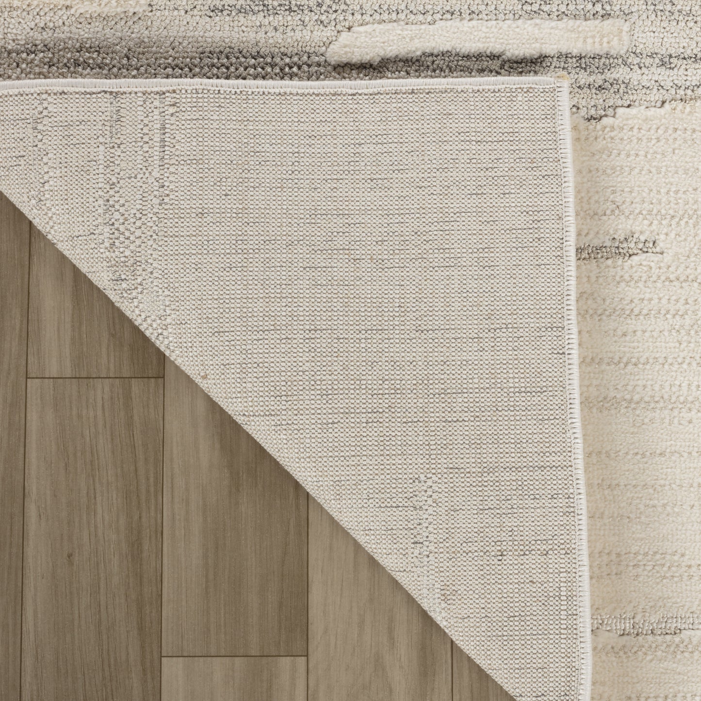 Soma Abstract Contemporary Beige and Cream Indoor Rug