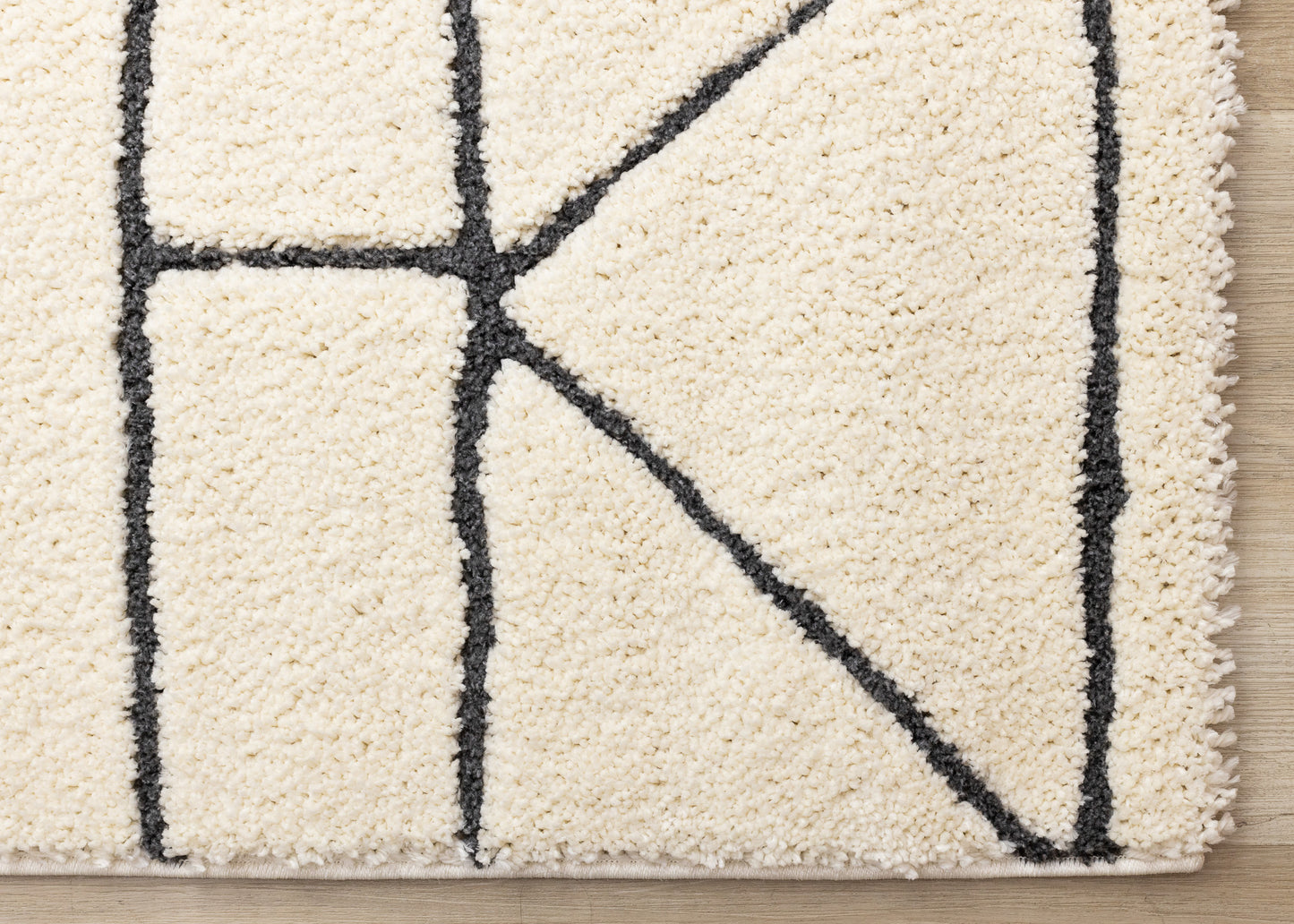 Contemporary Geometric Cream Area Rug