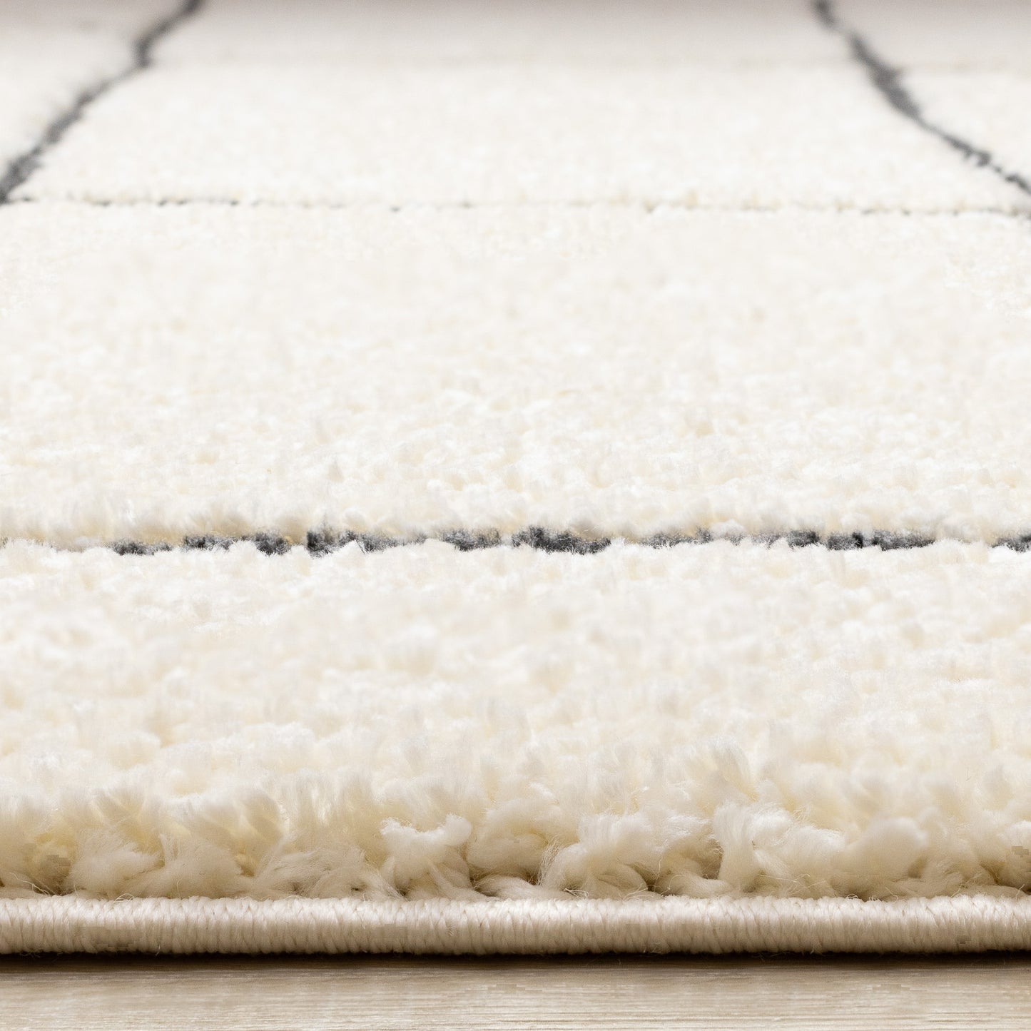 Contemporary Geometric Cream Area Rug