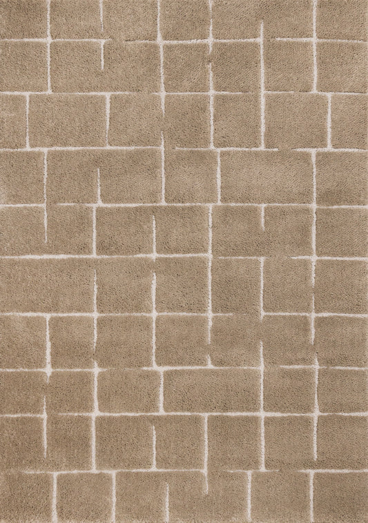 Contemporary Stripes Grey Area Rug