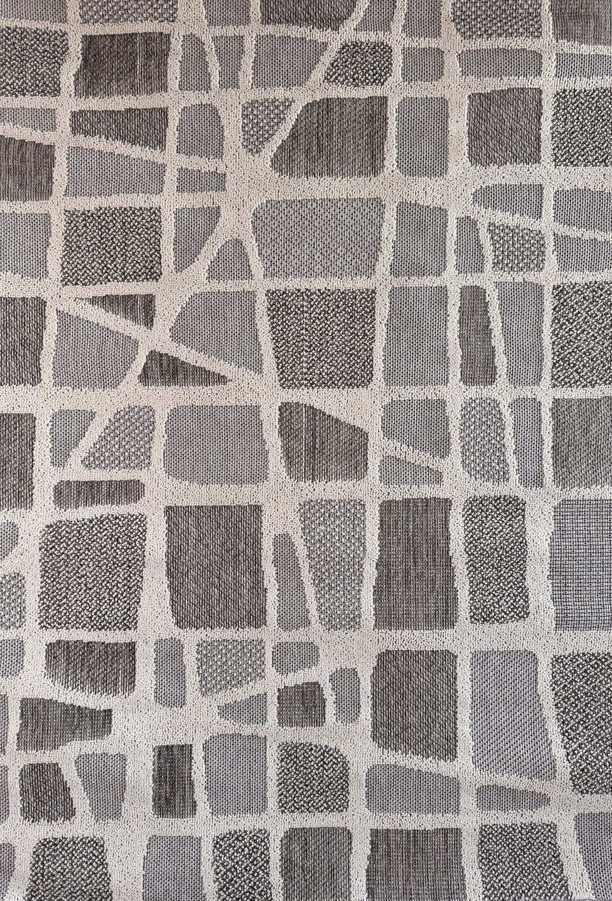 Alfombra y pasillera de interior Kintsu Abstract Grey