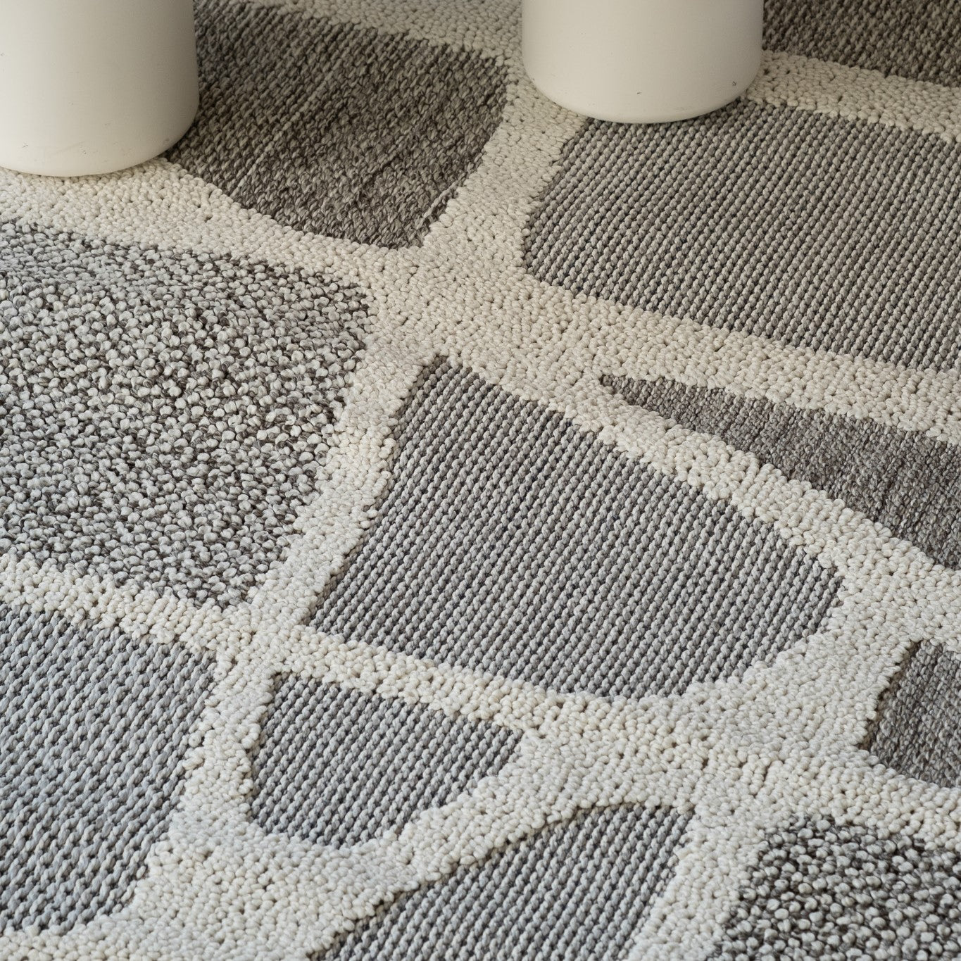 Hogar Abstract Modern Grey Rug
