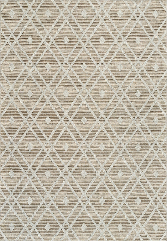 Tapis marron moderne abstrait Hogar