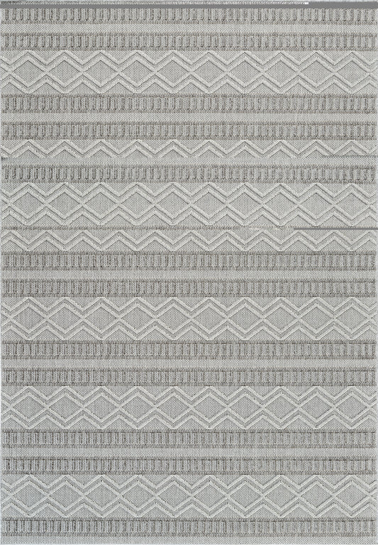Tapis gris moderne abstrait Hogar