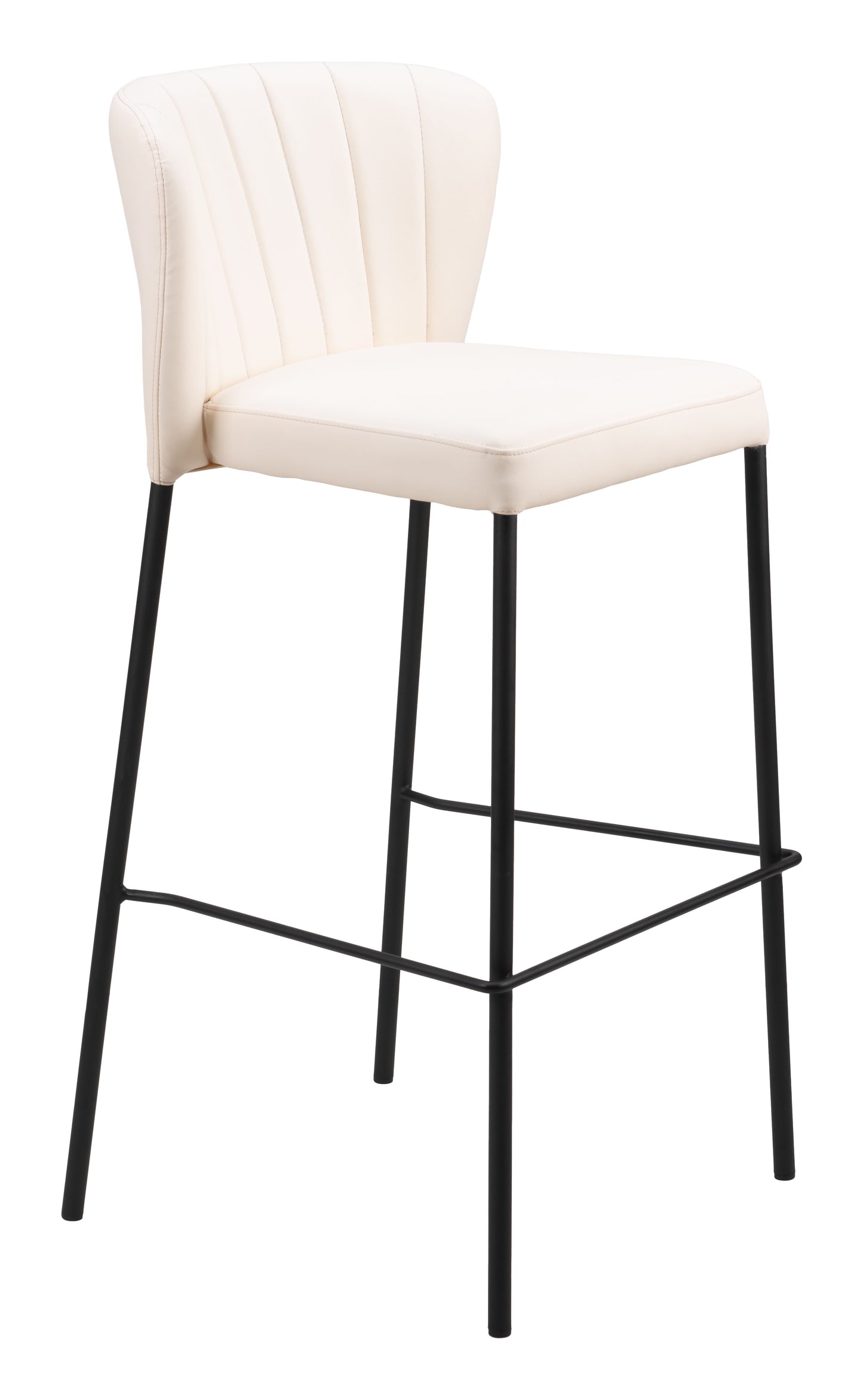 Tabouret de bar Linz (lot de 2) Crème