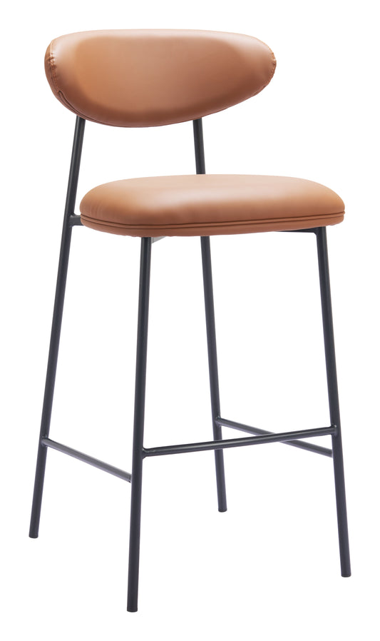 Tabouret de bar Rorun (lot de 2) marron