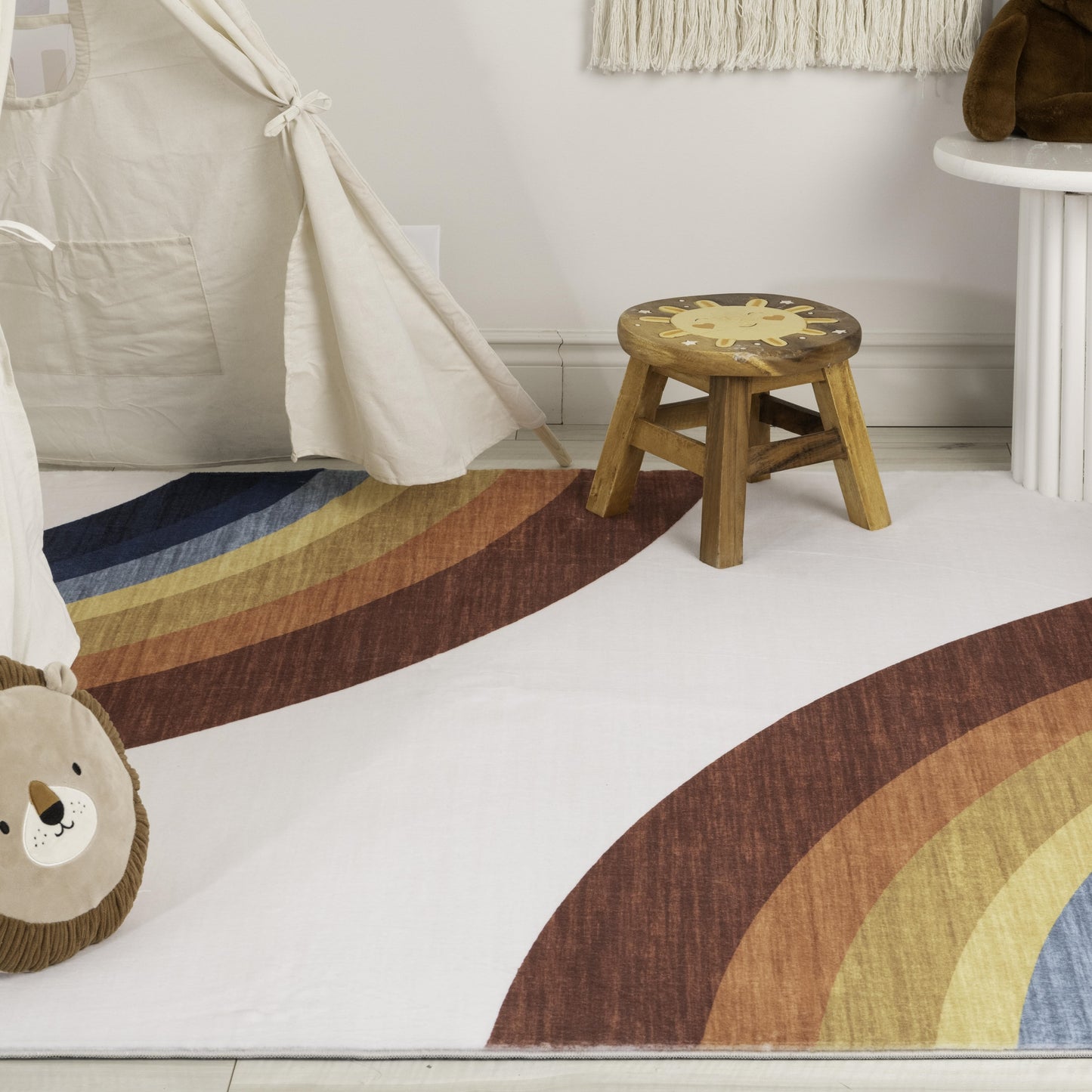 Solara Ember Red Area Rug