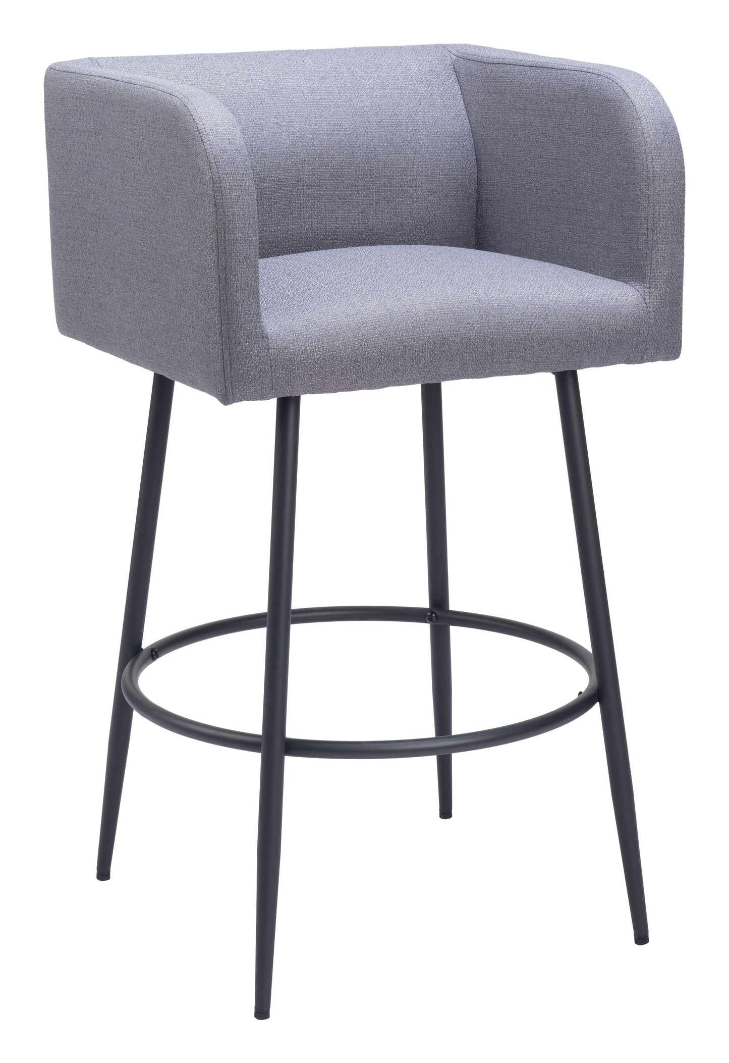 Juego de 2 taburetes de bar en gris: calidad superior y diseño elegante para tu hogar.