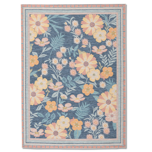 Floral Modern Multi Outdoor Rug