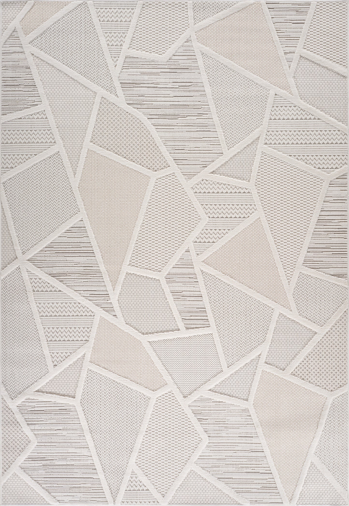 Alfombra abstracta moderna color crema de Maison