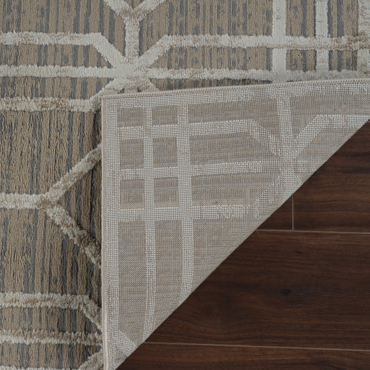 Alfombra beige moderna abstracta Nomad