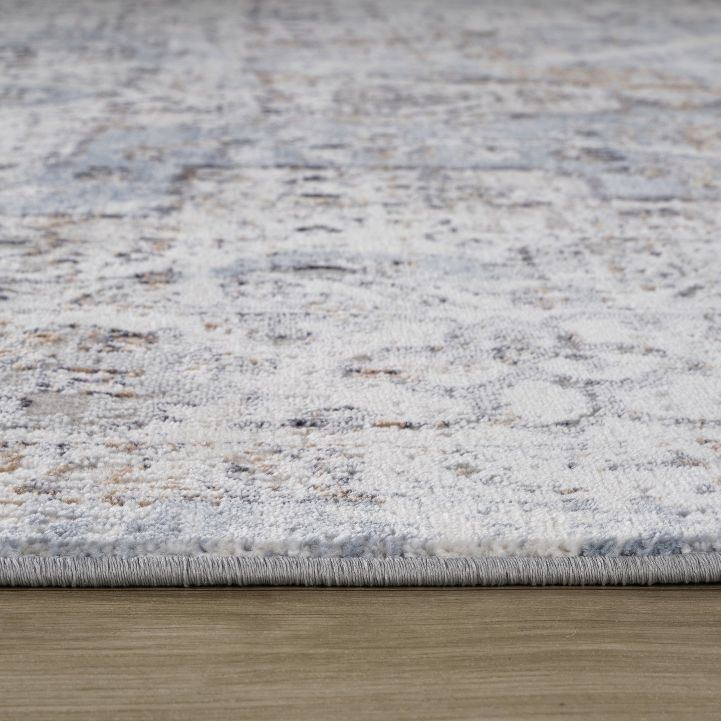 Alfombra azul moderna vintage Atlas