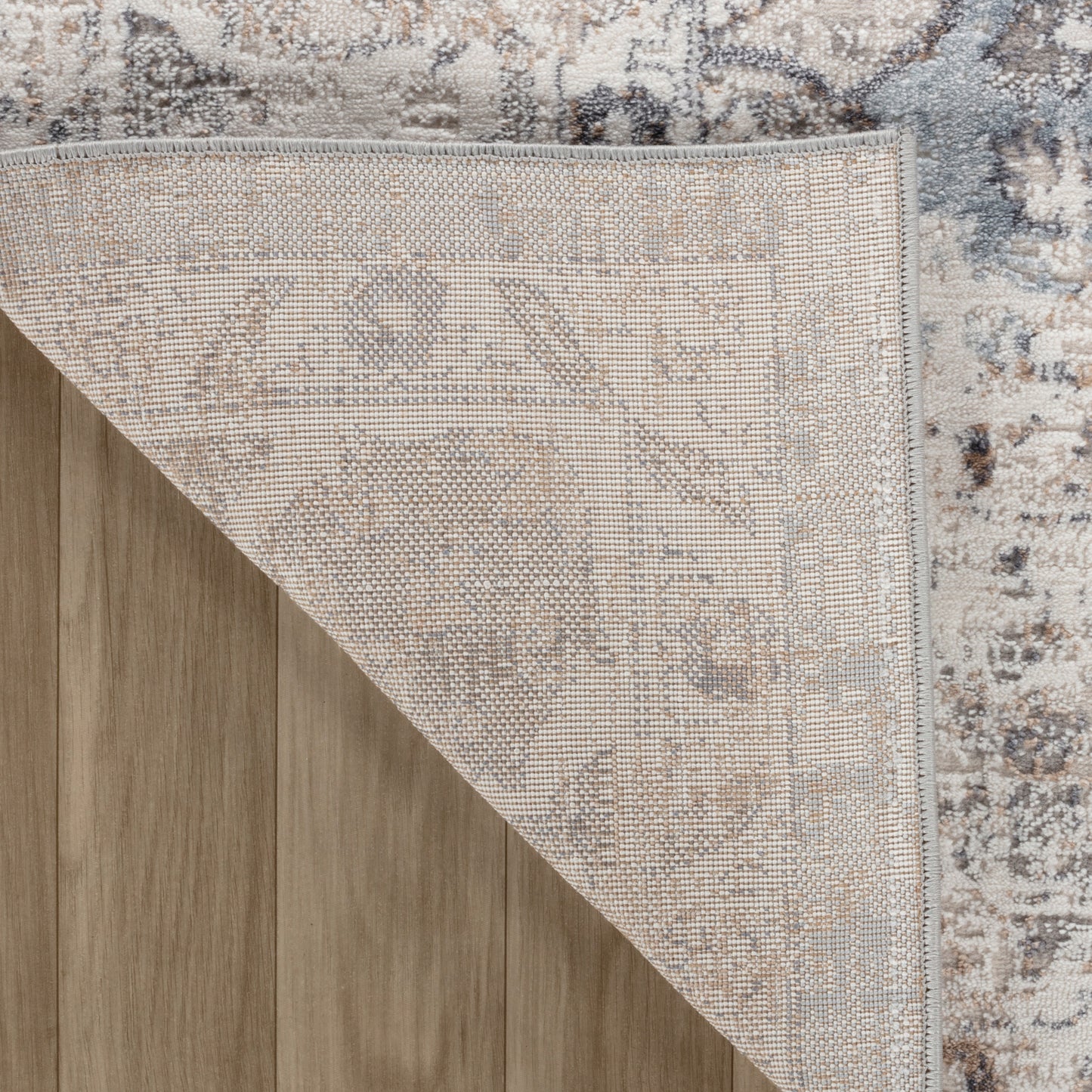 Alfombra azul moderna vintage Atlas