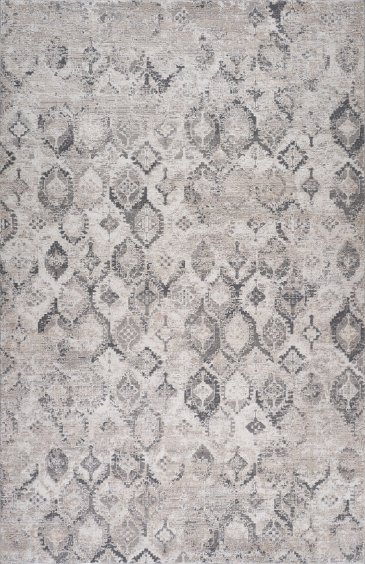 Tapis beige moderne fractal Atlas