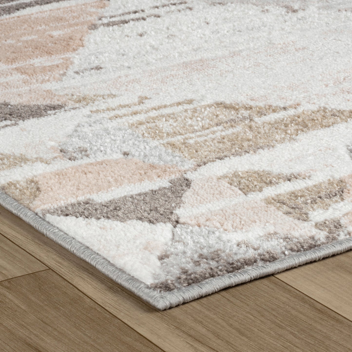 Alfombra beige moderna abstracta Cadence