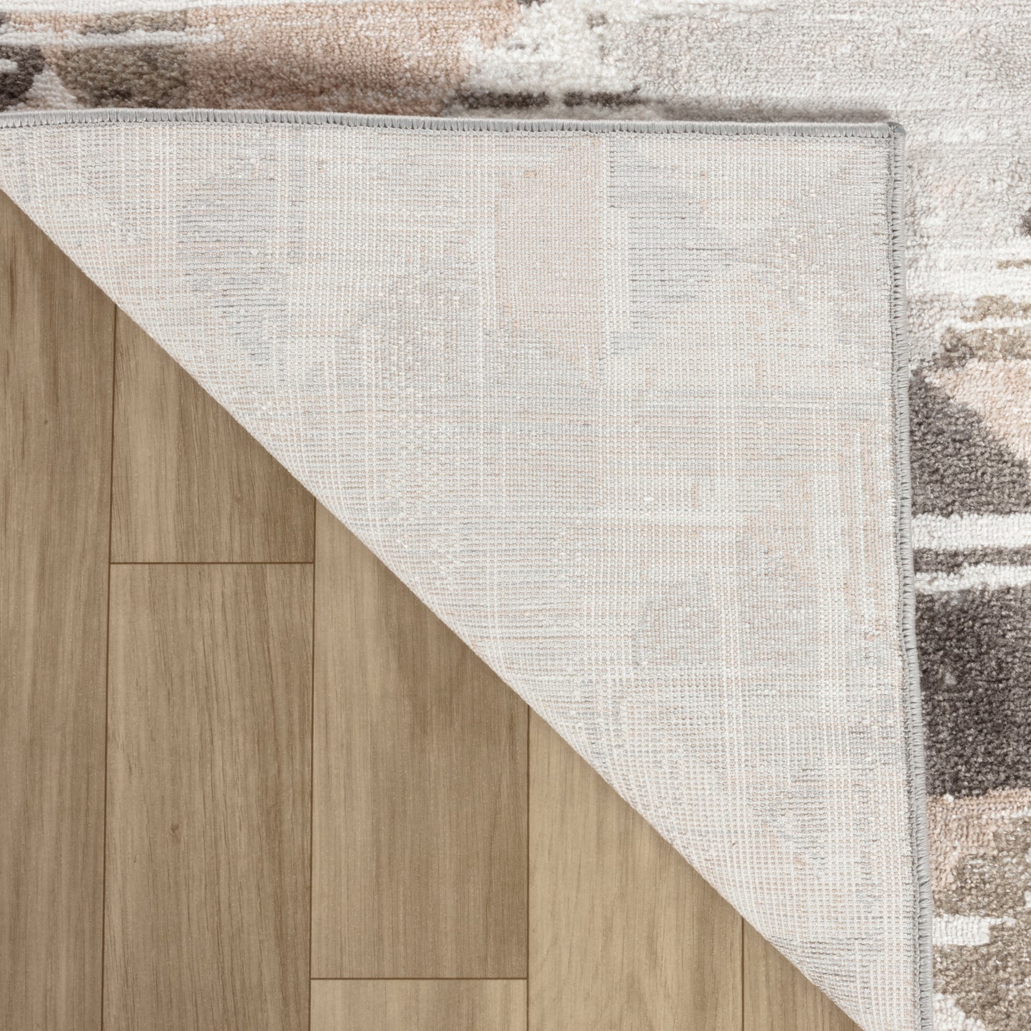 Alfombra beige moderna abstracta Cadence
