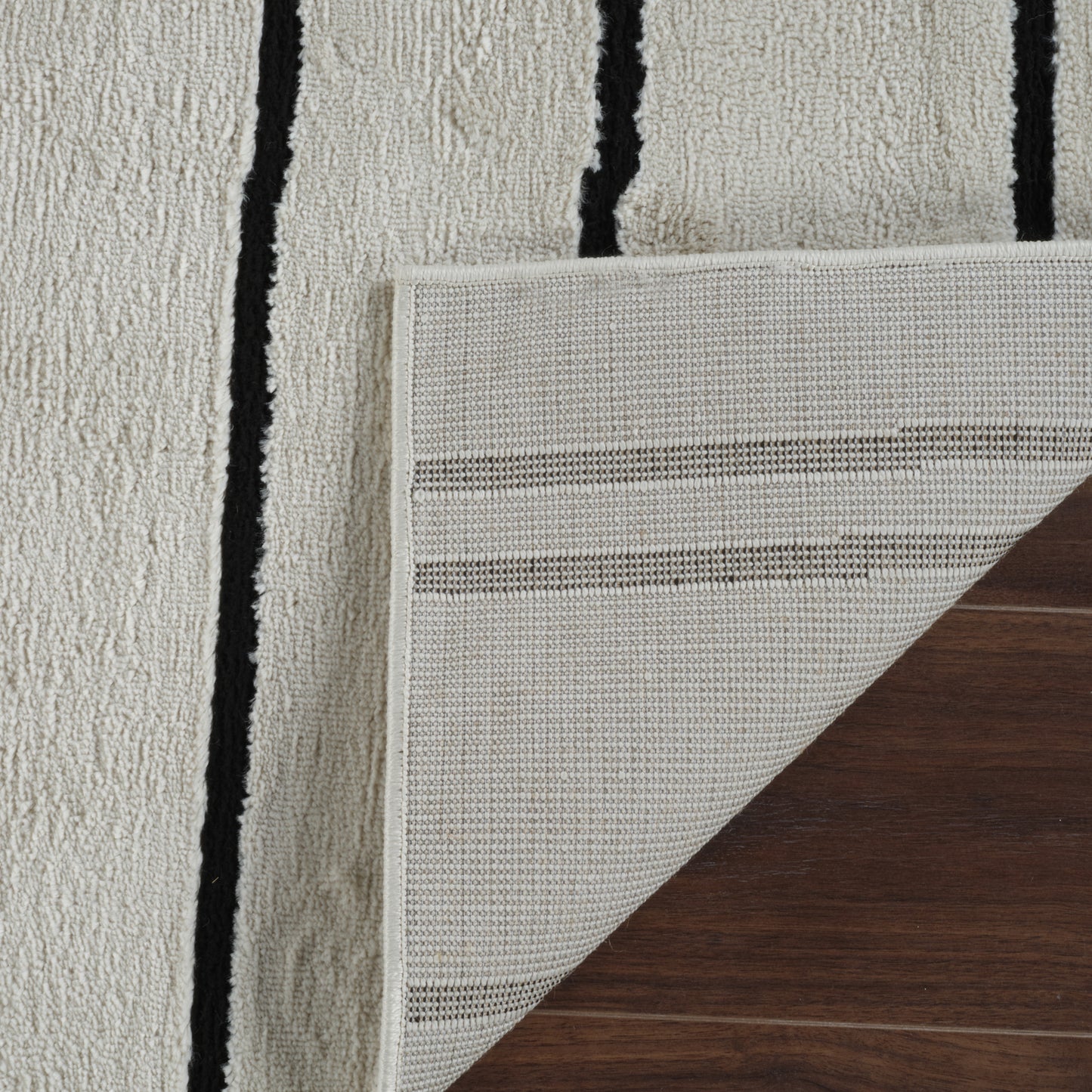 Tapis Domus Abstract Modern Crème Noir