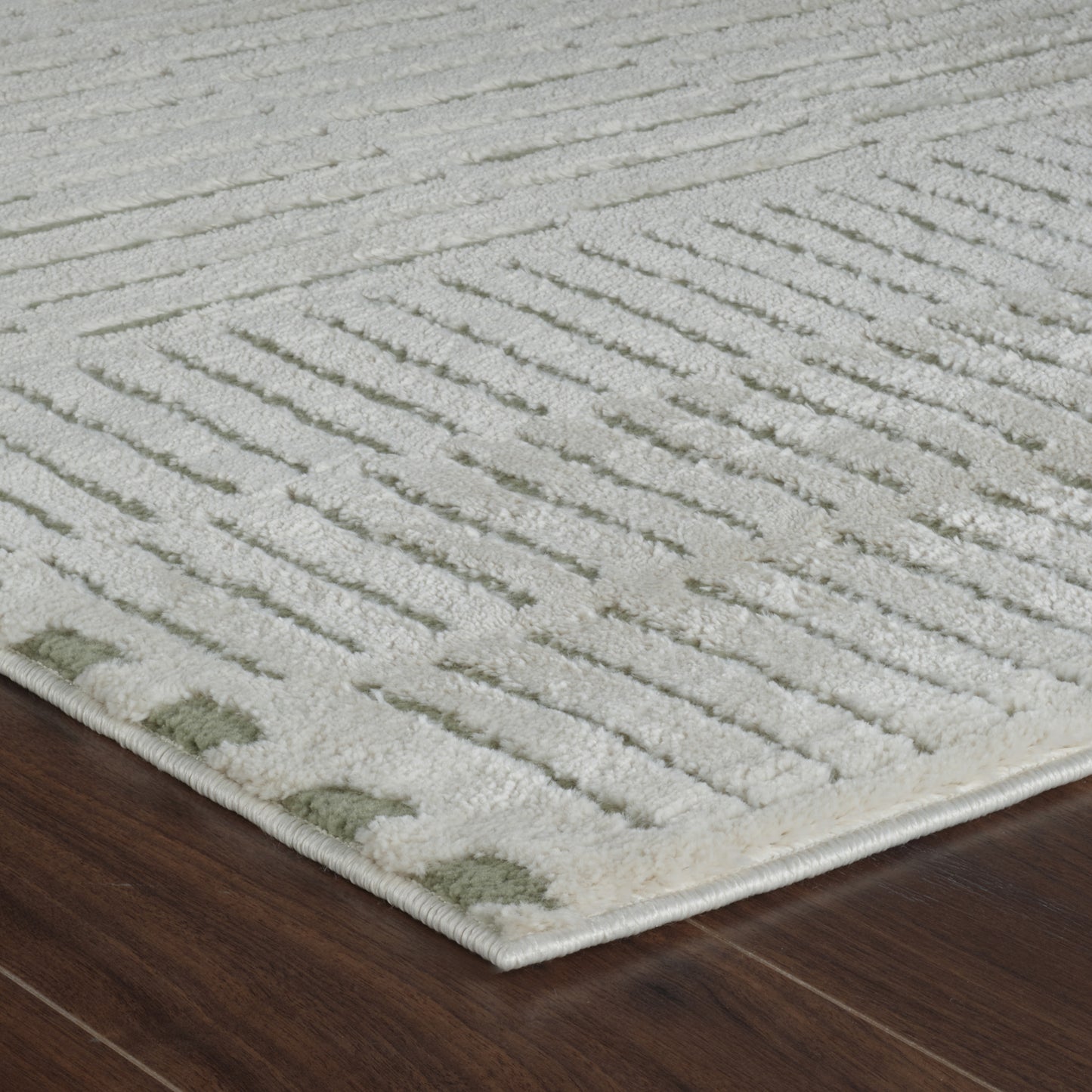 Alfombra Domus Abstract Modern Verde Oliva