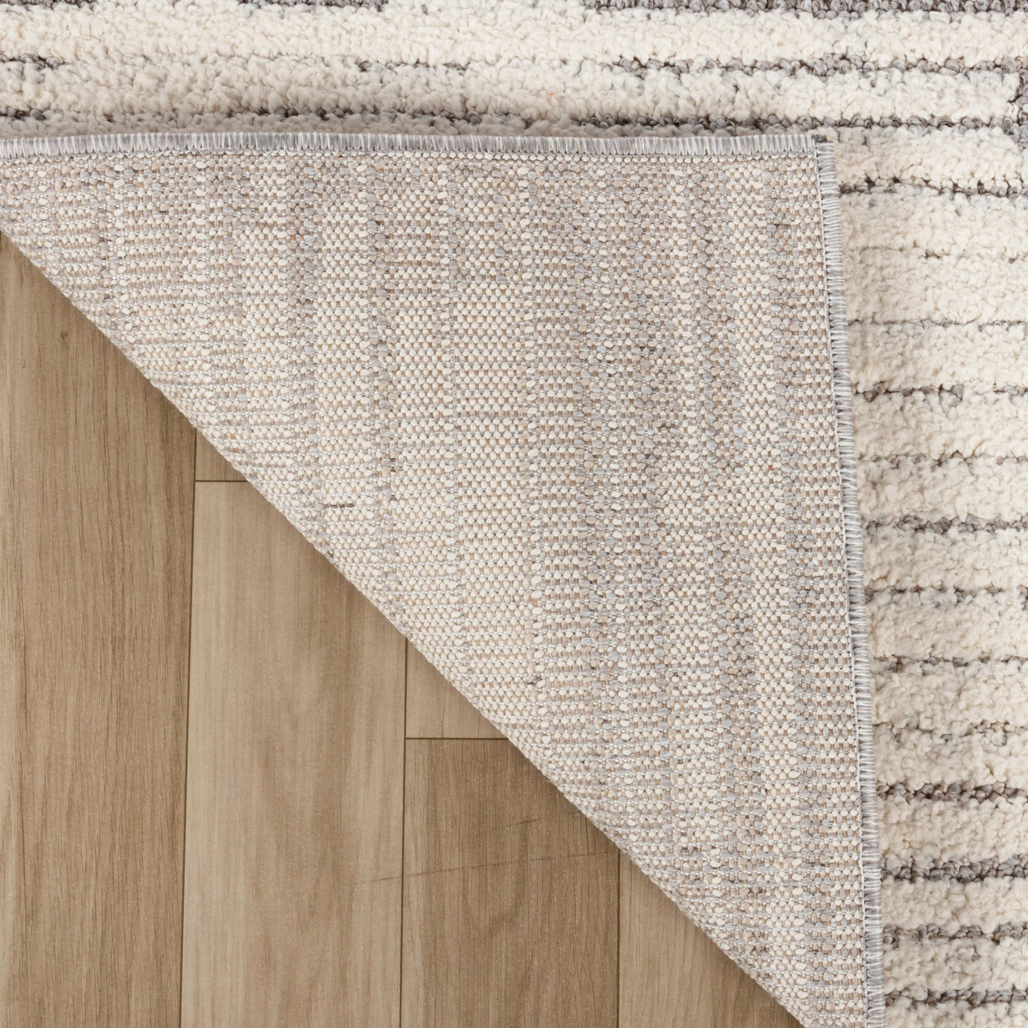 Tapis crème moderne abstrait Nimbus