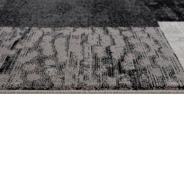 Montage Geometric Checkered Grey Rug