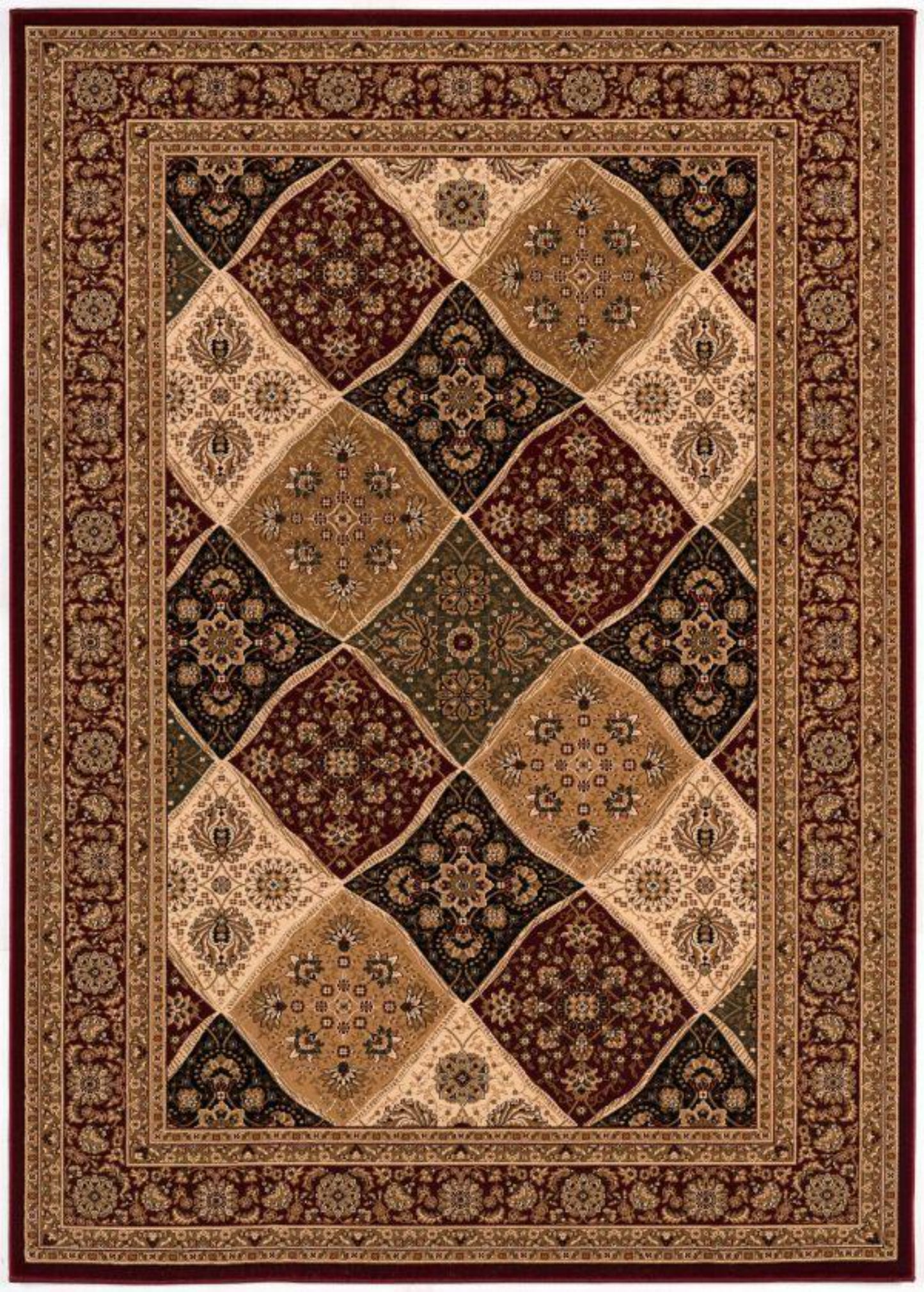 Tapis Rouge Traditionnel Marocain Majestueux
