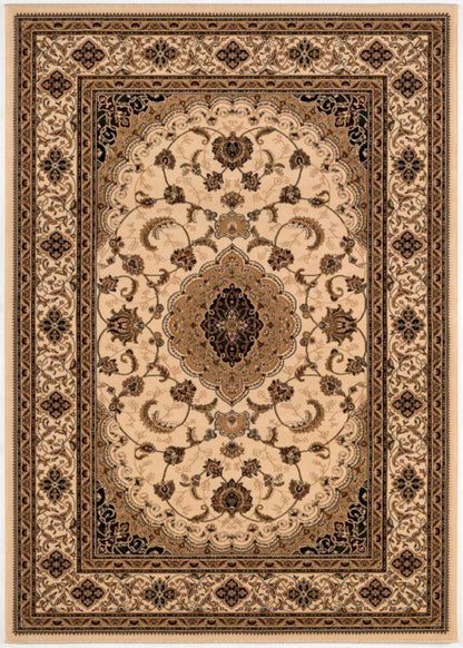 Majestic Collection Traditional Oriental Area Rug, Red / Cream