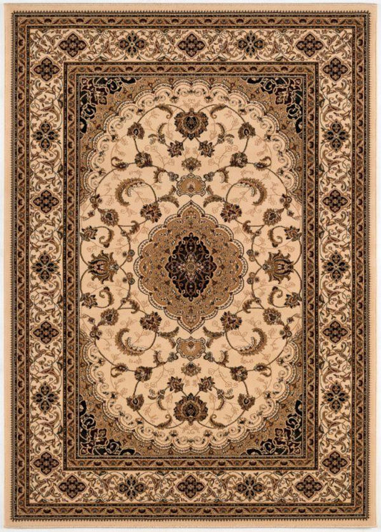 Majestic Collection Traditional Oriental Area Rug, Red / Cream