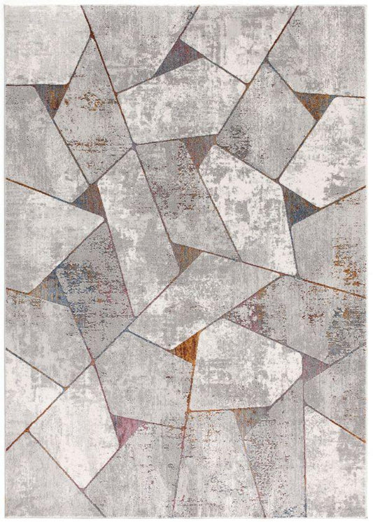 Sardini Geometric Contemporary Grey Rug