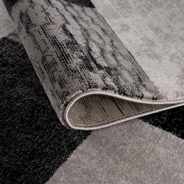 Montage Geometric Checkered Grey Rug