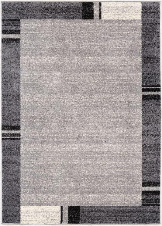 Nova Geometric Grey Rug