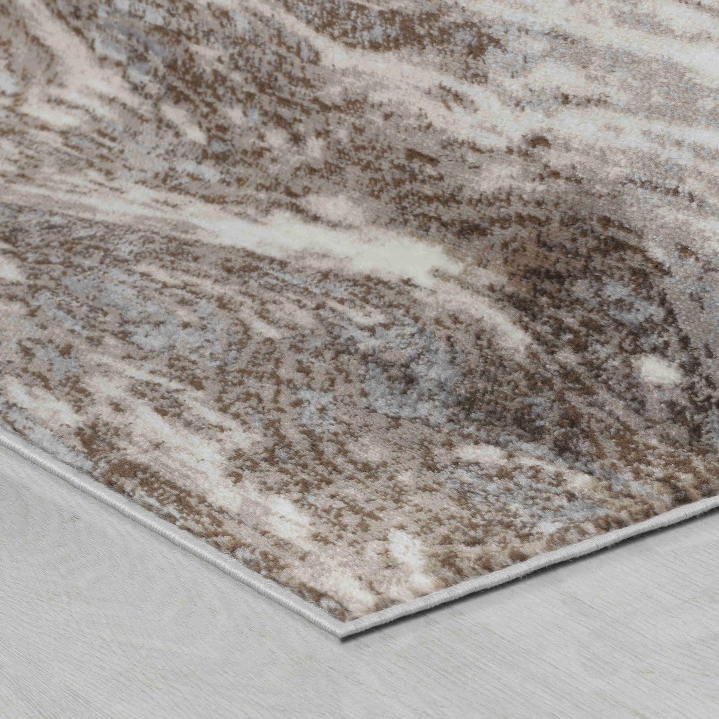 Alfombra Sakarya Modern Wave marrón