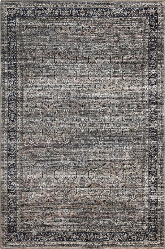 Tapis marron transitionnel persan Emir