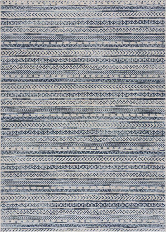 Havana Boho Contemporary Blue Rug