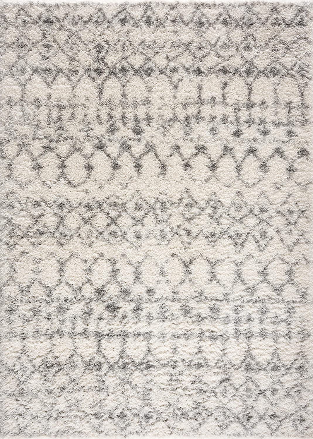 Retro Boho Shag Beige Rug