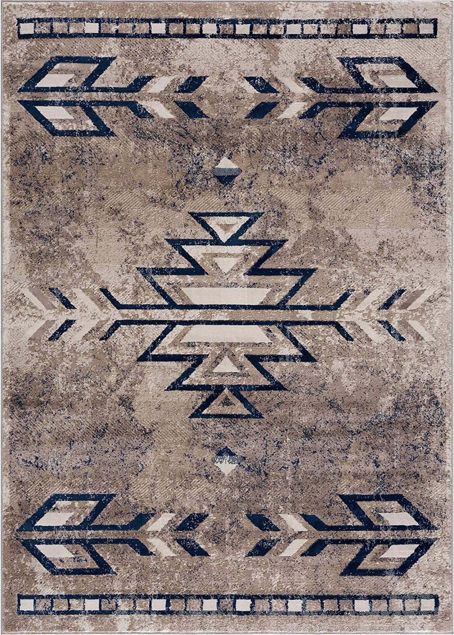 Havana Boho South-Western Blue Rug