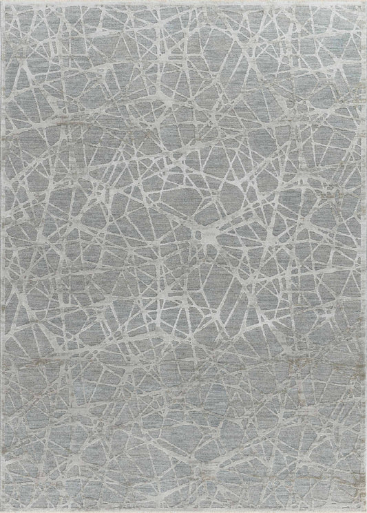Melo Abstract Web Blue Rug