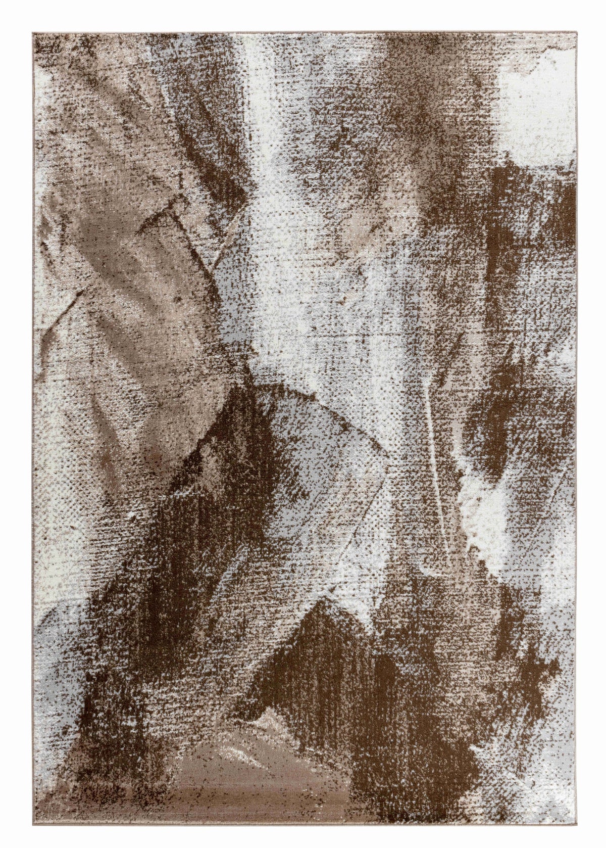 Marco Abstract Modern Brown and Beige Indoor Rug