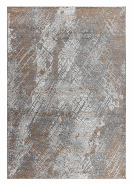 Sakarya Contemporary Abstract Brown Rug