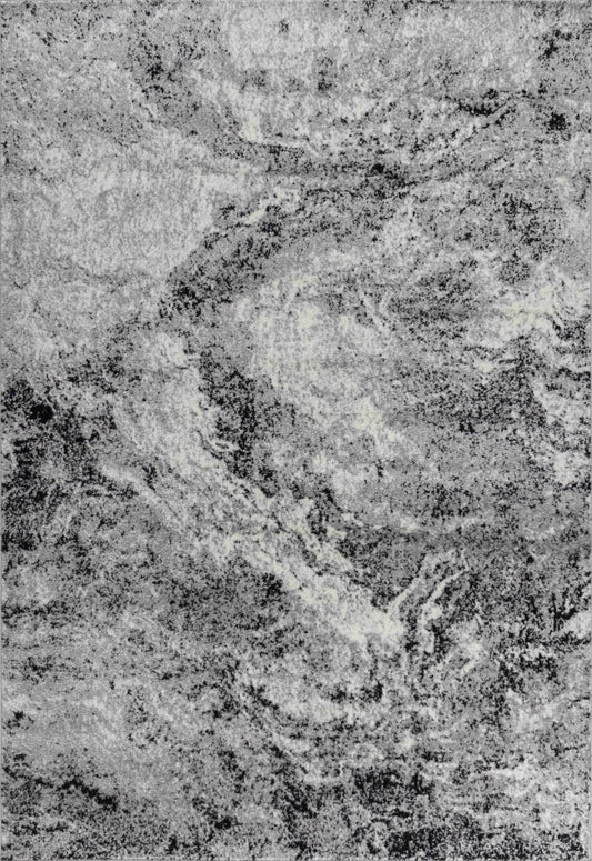 Sakarya Abstract Splash Grey Rug