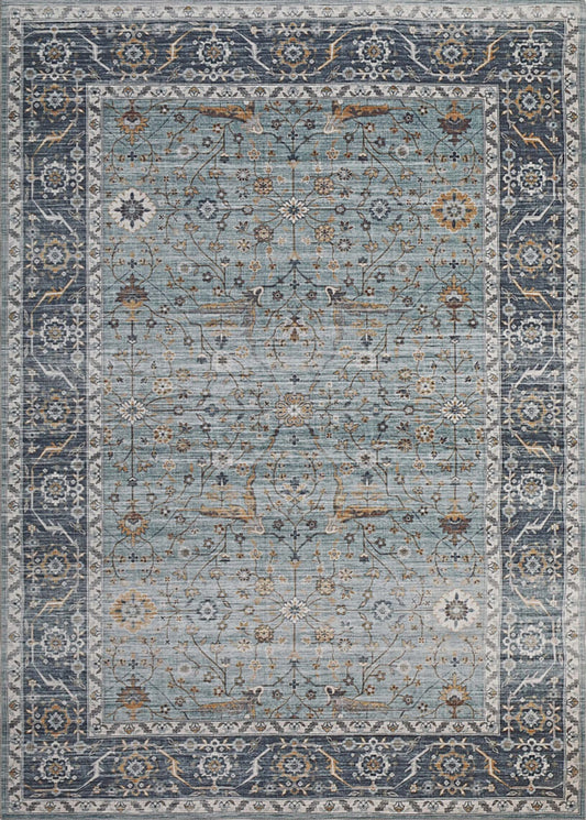Tapis bleu transitionnel Emir Sud-Ouest