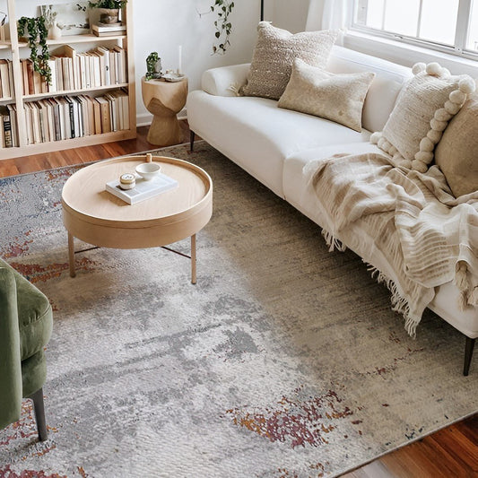 Sardini Abstract Contemporary Grey Rug