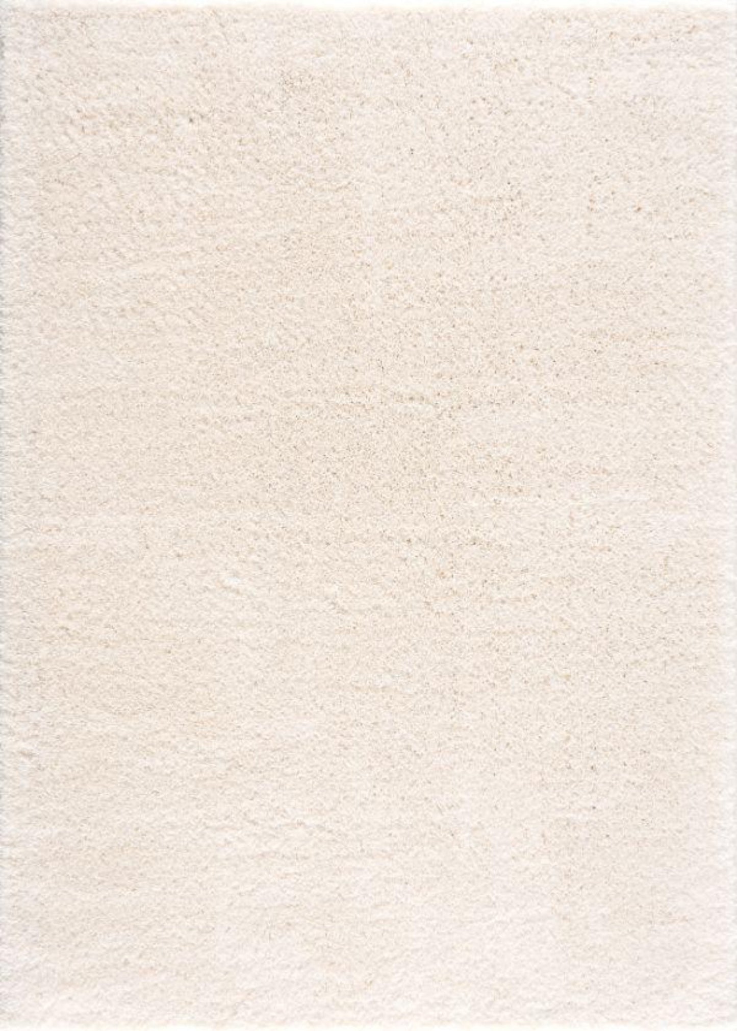 Retro Plain Shag Beige Rug