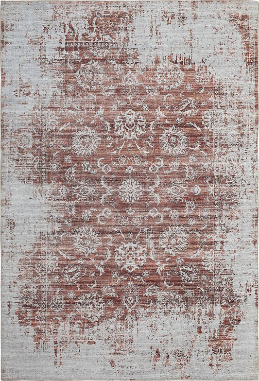 Tapis rouge transitionnel vintage Emir